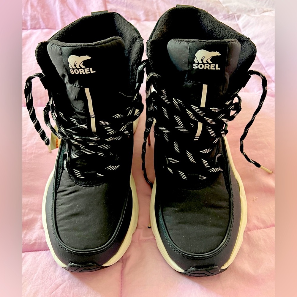 Sorrel Kinetic RNGD winter waterproof lace up black boots US size 10 New w/o box